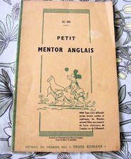 VINTAGE PETIT MENTOR ANGLAIS WITH PUPPY & JACKO 1960s  FRENCH/ENGLISH TUTOR BOOK