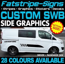 to fit FORD CUSTOM SWB CAMPER VAN STICKERS GRAPHICS DECALS STRIPES MOTORHOME