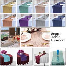 28x274CM Glitter Sequin Table Runners Sparkly Wedding Christmas Decor Party