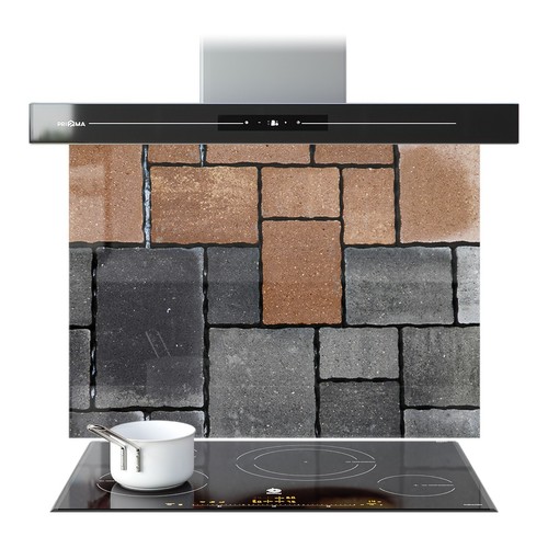 Kitchen glass splashback - kitchen,