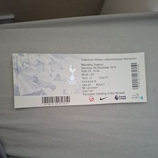 29/12/2018 Tottenham v Wolves