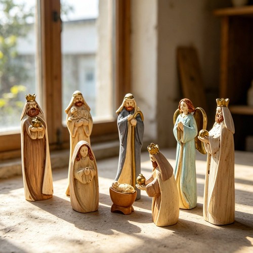 Christmas nativity set - christmas,