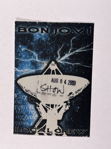 Bon jovi backstage pass ticket - bon,