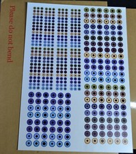 A4 Clear Decal Sheet Puppet Eyes Captain Scarlet Joe 90 Sting Ray, Thunderbird