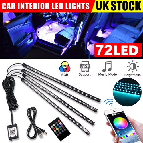 4pcs rgb led under - rgb, car