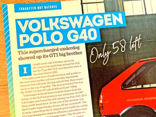 VW POLO G40 - FRAMEABLE COLLECTIBLE ORIGINAL CLASSIC CAR MODEL REVIEW