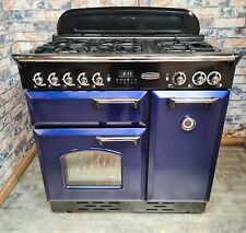 Rangemaster Classic 90 Dual Fuel Blue/Chrome - DELIVERY AVAILABLE