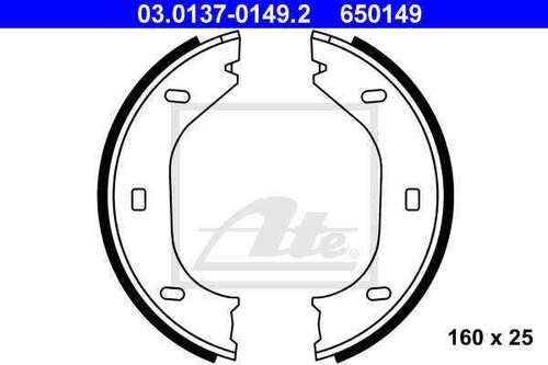 Brake shoe set - shoe, parking