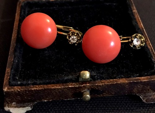 Vintage style jewelry red - vintage,