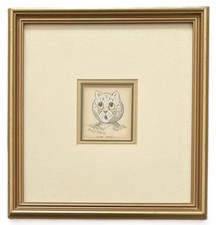 Louis Wain framed cat print
