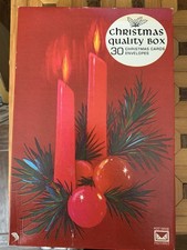 Vintage Christmas Cards In Box Includes 30 Unused Plus 8 Written In