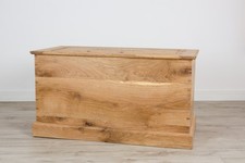 Handmade Oak wood Personalised Toy Box, chest, box, blanket chest