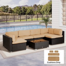 Garden Rattan Sofa Set Cushion