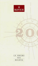 Rover 200-Series 5-dr 1989-1990 UK Market Launch Foldout Sales Brochure 214, 216