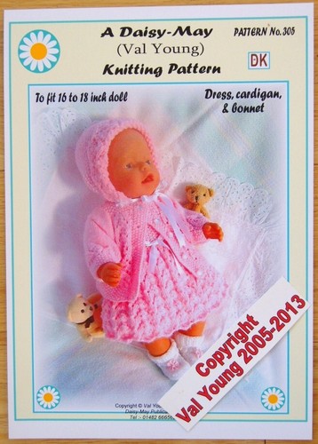 Dolls knitting pattern 305 - 1,