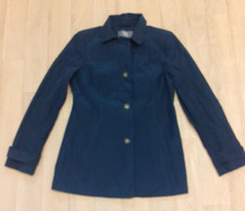 BHS Size 10 Navy Blue Mid Length Coat Jacket