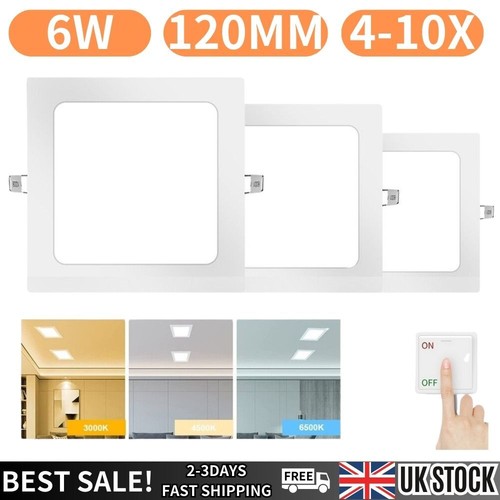 10x square recessed - 10x, 6w