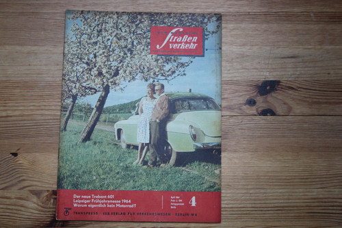 German road traffic 1964 - road,