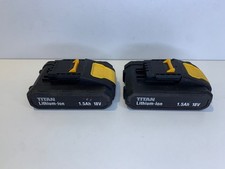 2x Titan 18v 1.5Ah Li-ion