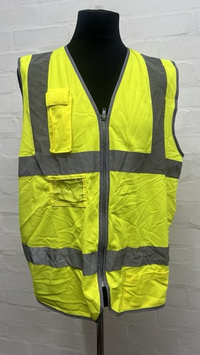 Vis yellow vest - hi, zip
