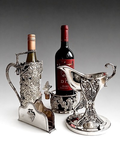 Vintage wine serving set - vintage,
