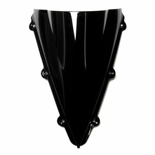MPW Double Bubble Black Windshield Screen for Yamaha YZF-R1 04-06