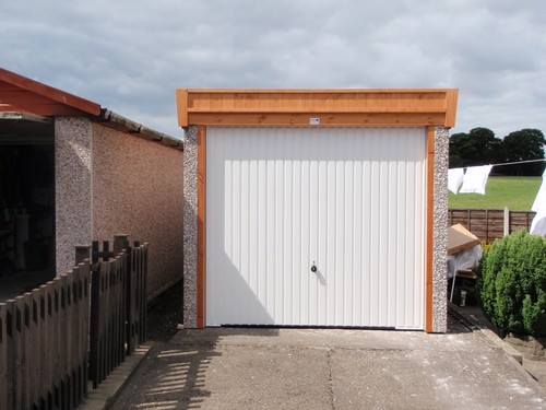 Pent roof concrete garage - pent,