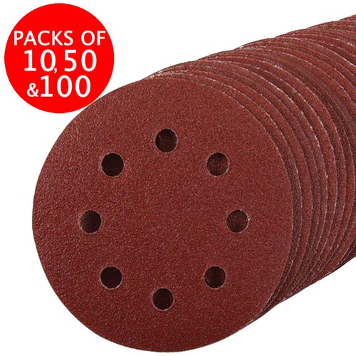 125mm punched sanding discs - punched,