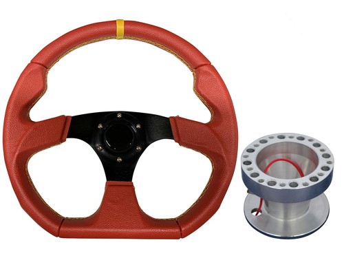 Red black 350mm steering - d1,