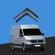 VW Crafter MK2 2017-2024 2 Door Van Wind Deflectors 2pc Tinted