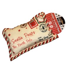 Squeaky Dog Toy Christmas Letter To Santa Crinkle Effect Interactive Stimulating