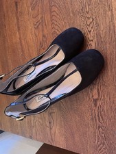 Ladies Clarks Black Suede