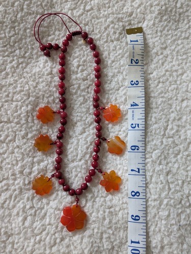 Lola rose necklace carnelian - rose,