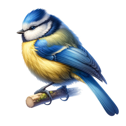 Eurasian blue tit vinyl - eurasian,