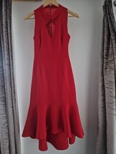 Setre Red Dip Hem Dress for