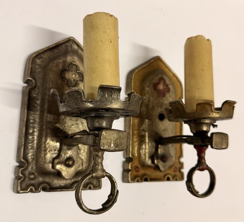 Pair 1920 antique gothic - 1920’s,