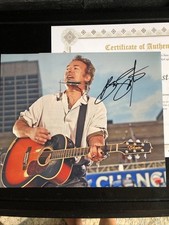 Bruce Springsteen Signed 8 x 10 Photo With COA