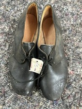 Bata Vintage Army Women's Black Leather Dress Shoes WRAF Cadets, Size 2 #135