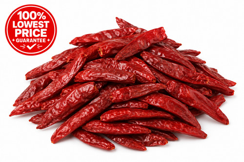 Spices market red chillies - -red,