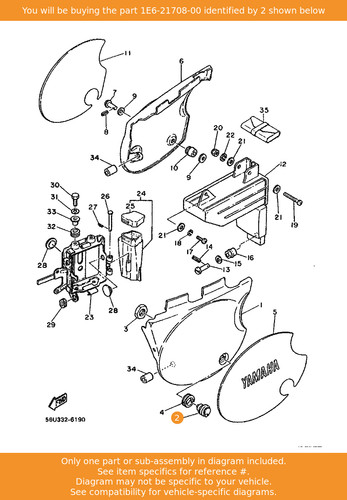 Yamaha side cover lock - side, assy