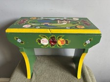 Decorative Hand Painted Stool With Compartment Bargeware Barge Narrow boat