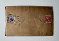 Lundy Island 1937 Cover Lundy Atlantic Coast Air Lines 1/2d and Lundy 1/2 Puffin