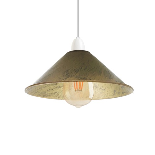 Vintage metal lampshade - vintage,