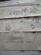 BRIGGS Vintage OLD BLEACH embroidery Transfer - Alpine Flowers