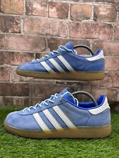 Adidas Munchen Blue/white Gum Trainers Uk Size 9.5 Bb2777 Mens 