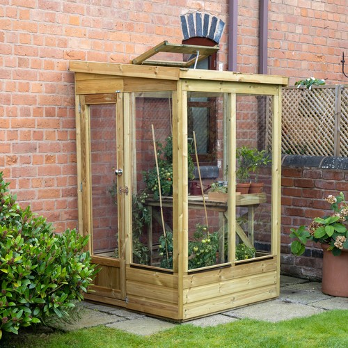 Forest lean green house - forest, 4