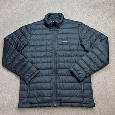 Patagonia Jacket Adult Medium Blue Puffer Duck Down Sweater Insulated Coat Men*