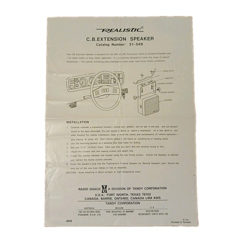 Realistic extension - c.b.,