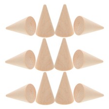 15Pcs Natural Wood Cone