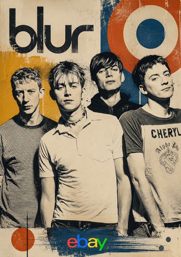 Blur music album print - music, a3